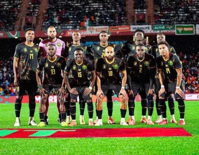 Les joueurs camerounais en action sur le terrain