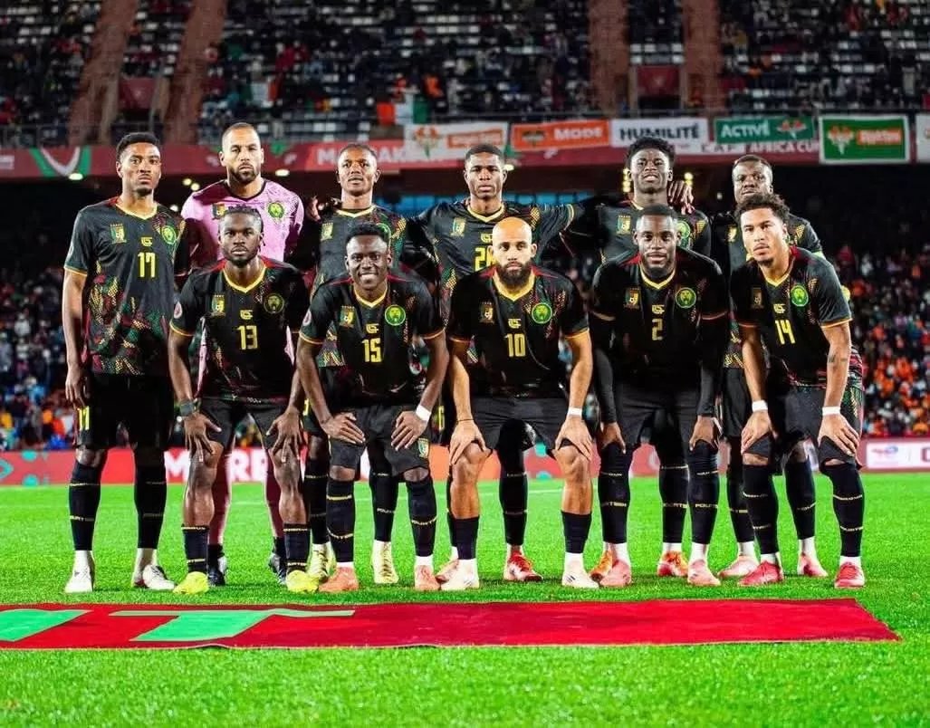 Les joueurs camerounais en action sur le terrain