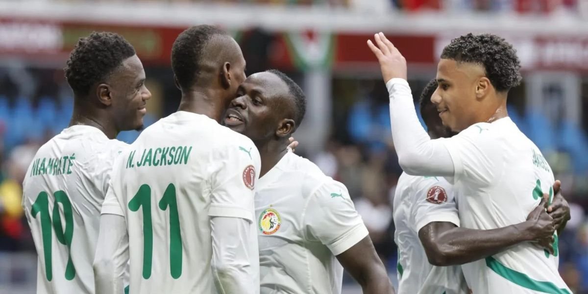 Sadio Mané célébrant son but décisif pour le Sénégal contre l'Égypte lors de la demi-finale de la CAN 2025.