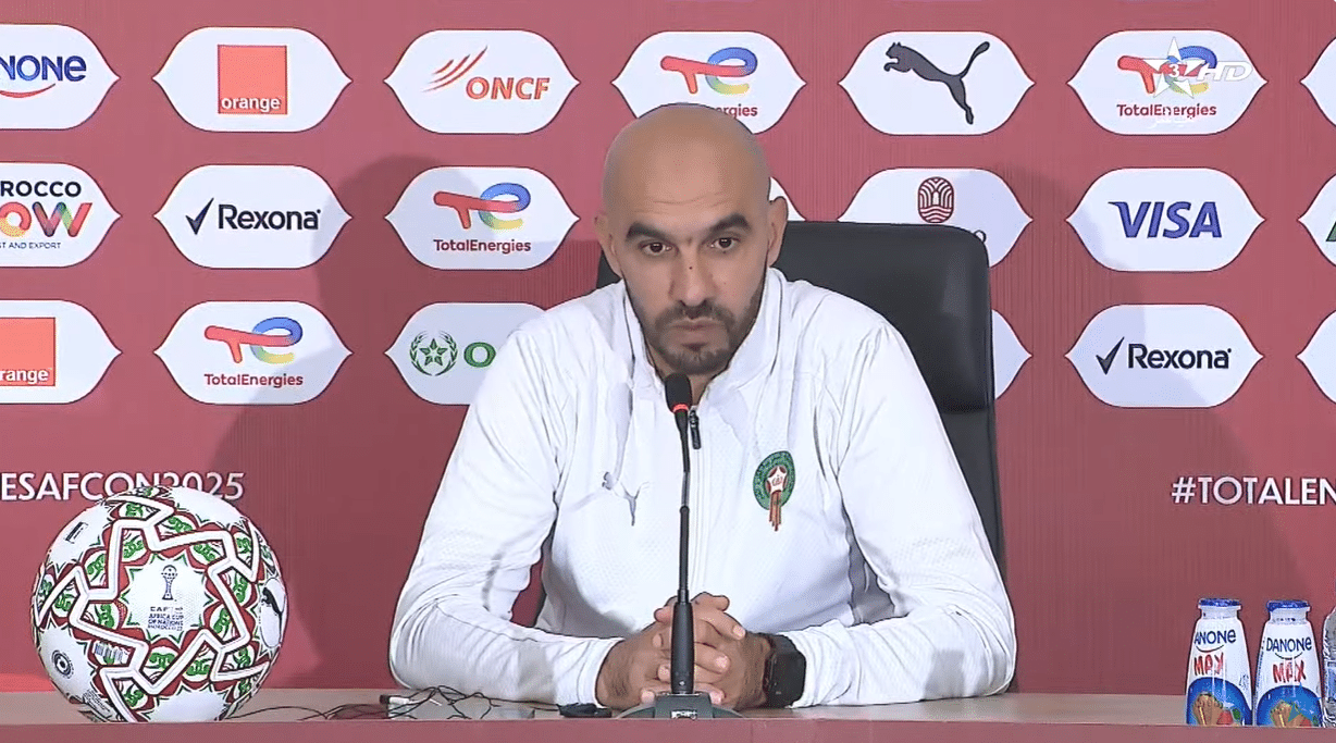 Walid Regragui en conférence de presse