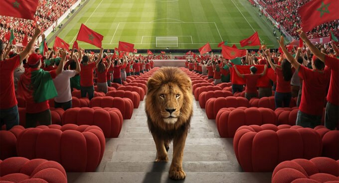 L'équipe nationale du Maroc en action