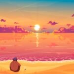 A person looking towards a bright horizon, symbolizing hope and a positive future, overcoming past anxieties.