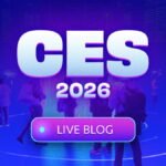 A bustling convention floor at CES 2026, showcasing various futuristic tech gadgets and interactive displays.