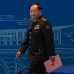 Zhang Youxia, vice-président de la commission militaire centrale du Parti communiste chinois, lors d'un événement public à Qingdao, Chine, le 22 avril 2024.