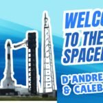 A child safely operating a Chompsaw to cut a piece of cardboard, with other DIY projects visible in the background.