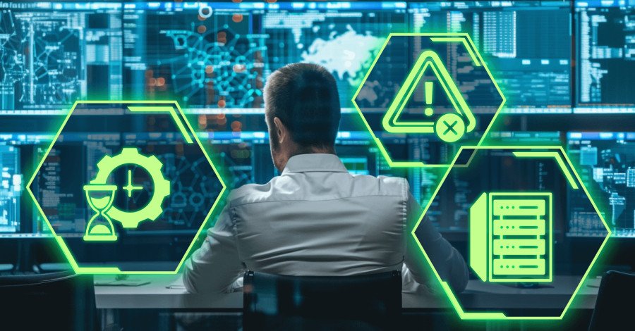 A CISO making strategic decisions to prevent downtime and enhance cybersecurity.