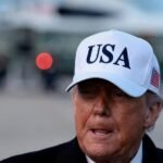 Donald Trump s'exprimant, au cœur des tensions géopolitiques autour du Groenland.