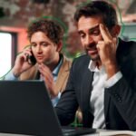 From Frustration to Foundation: How a Customer Service Nightmare Forged My Business Philosophy 6 A vintage landline phone ringing loudly in a quiet office, symbolizing a critical customer service moment.