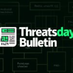 A digital representation of a network with malicious activity, symbolizing various cyber threats.