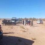 صورة جوية لحقول بطيخ مدمرة في منطقة قاحلة بإقليم طاطا، تظهر آثار الجفاف وتدخل السلطات.