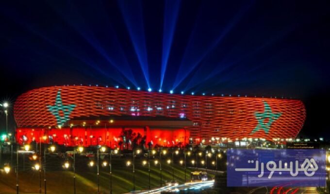 صورة لوزير العدل عبد اللطيف وهبي يتحدث في مؤتمر حول أمن الفعاليات الرياضية