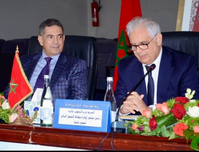 وزير التجهيز والماء نزار بركة يترأس اجتماع المجلس الإداري لوكالة الحوض المائي لسوس ماسة بأكادير.