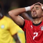 صورة للاعب كرة قدم مصري خلال مشاركته في بطولة كأس الأمم الإفريقية