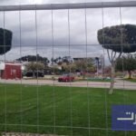 منطقة المشجعين (فان زون) بباب المريسة في سلا خلال إغلاقها بسبب سوء الأحوال الجوية