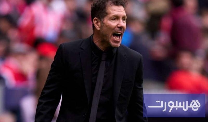 دييغو سيميوني يحتفل بحماس خلال مباراة أتلتيكو مدريد ومايوركا في الدوري الإسباني