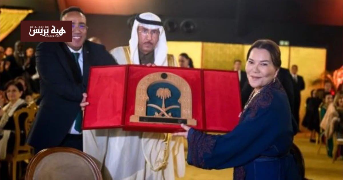 صاحبة السمو الملكي الأميرة للا حسناء خلال ترؤسها حفل العشاء الدبلوماسي الخيري السنوي بالرباط.