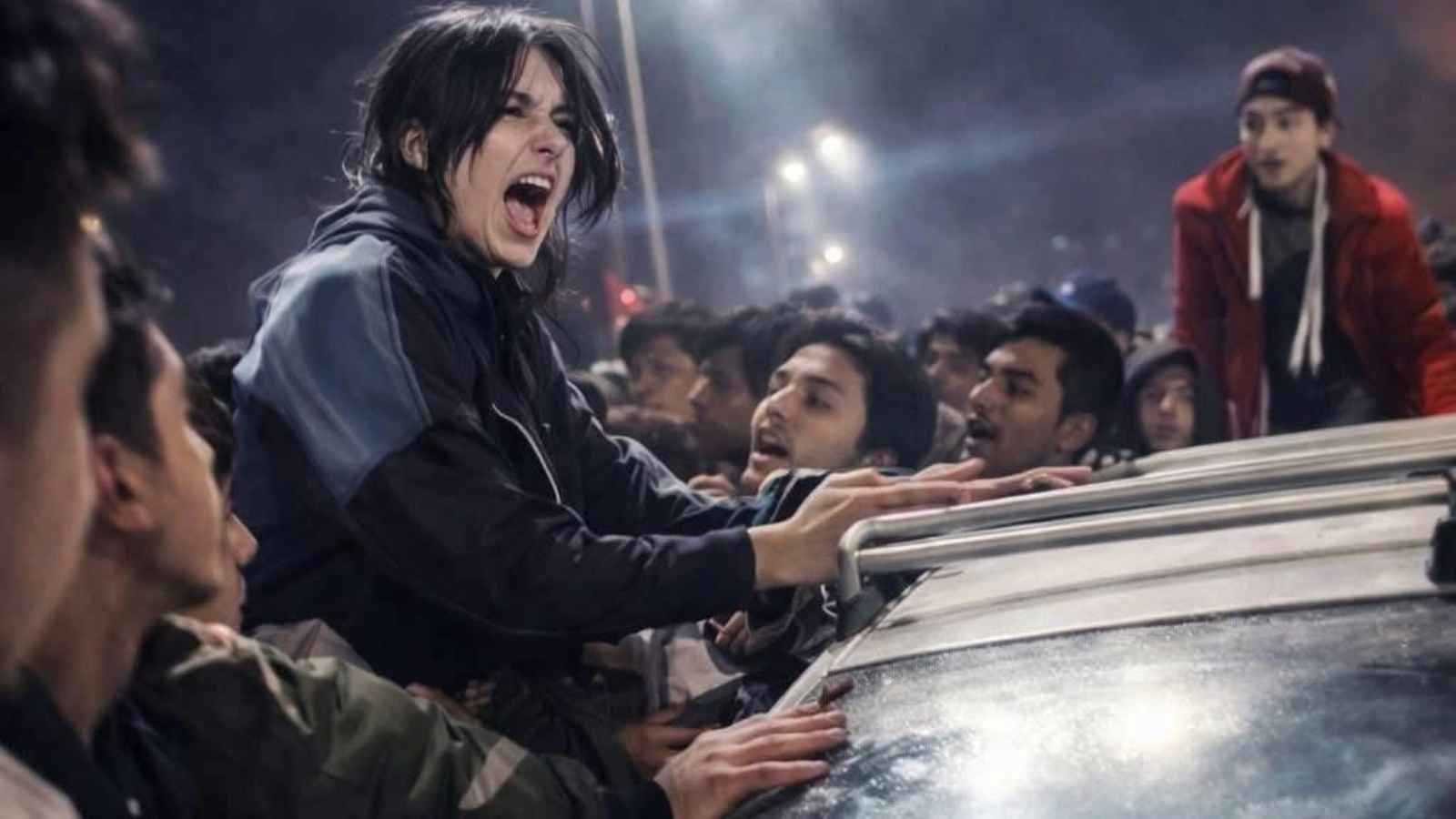 صورة تعبيرية لحشد من الناس في مكان عام، ترمز إلى حادثة التحرش الجماعي بطفلة في البصرة.