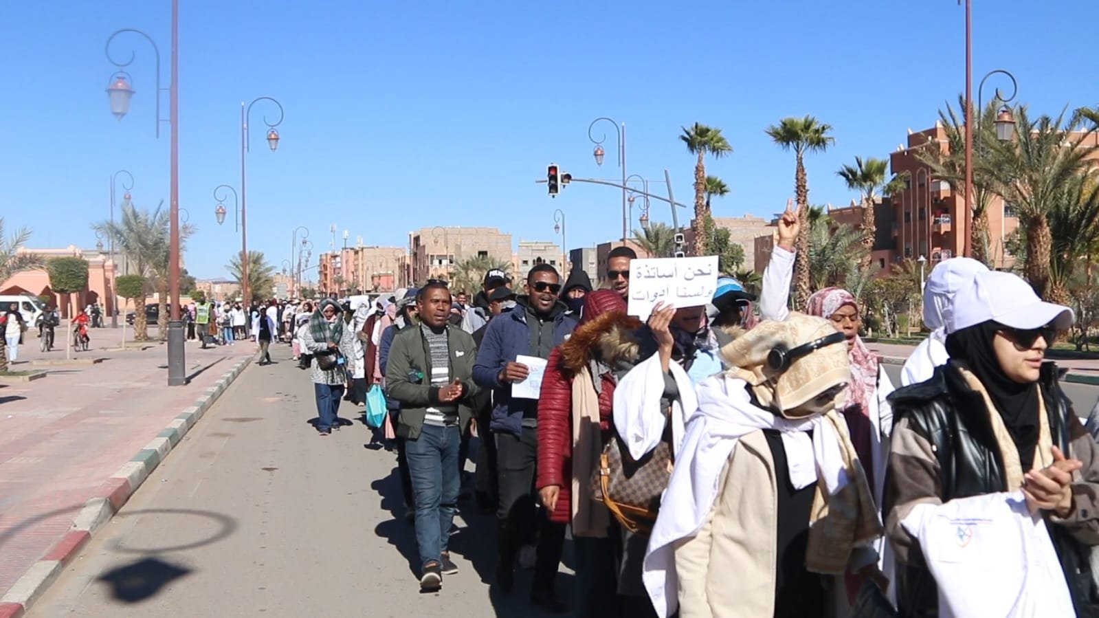 مسيرة احتجاجية لأساتذة التعليم الأولي بمدينة زاكورة