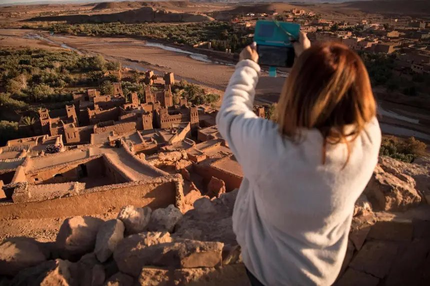 معلم سياحي مغربي يعكس ازدهار قطاع السياحة بالمملكة