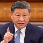 الرئيس الصيني شي جينبينغ يتحدث خلال اجتماع دولي