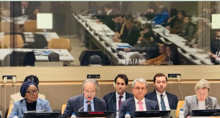 صورة تعبيرية للمقر الرئيسي للأمم المتحدة ترمز للتحديات الدولية