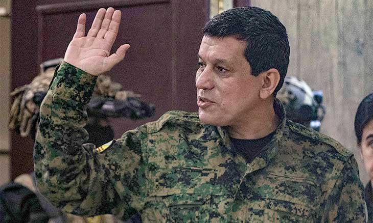 صورة تجمع رموزًا سياسية عالمية أو خريطة للمناطق المذكورة في التقرير