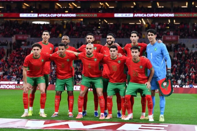 المنتخب المغربي لكرة القدم في مباراة بكأس أمم إفريقيا 2025