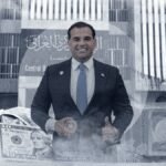 صورة ترمز للعلاقات المالية بين الولايات المتحدة والعراق، ربما عملات أو رموز بنكية، مع إشارة للعقوبات.