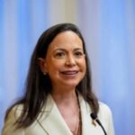 صورة تجمع دونالد ترامب وماريا كورينا ماتشادو في لقاء محتمل لمناقشة الأزمة الفنزويلية.