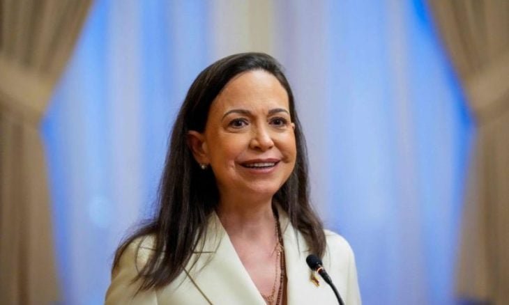 صورة تجمع دونالد ترامب وماريا كورينا ماتشادو في لقاء محتمل لمناقشة الأزمة الفنزويلية.