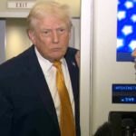 الرئيس الأمريكي دونالد ترامب خلال مؤتمر صحفي يتناول فيه قضايا الشرق الأوسط