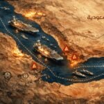 خريطة توضح موقع البحر الأحمر الاستراتيجي وتمركز القواعد العسكرية للدول المختلفة