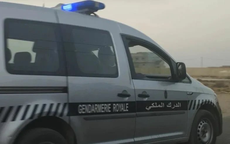 عناصر الدرك الملكي خلال حملة أمنية في سيدي بيبي