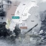 صورة جوية لمبانٍ مدمرة في جنوب لبنان بعد غارات إسرائيلية، تظهر حجم الخراب والنزوح.