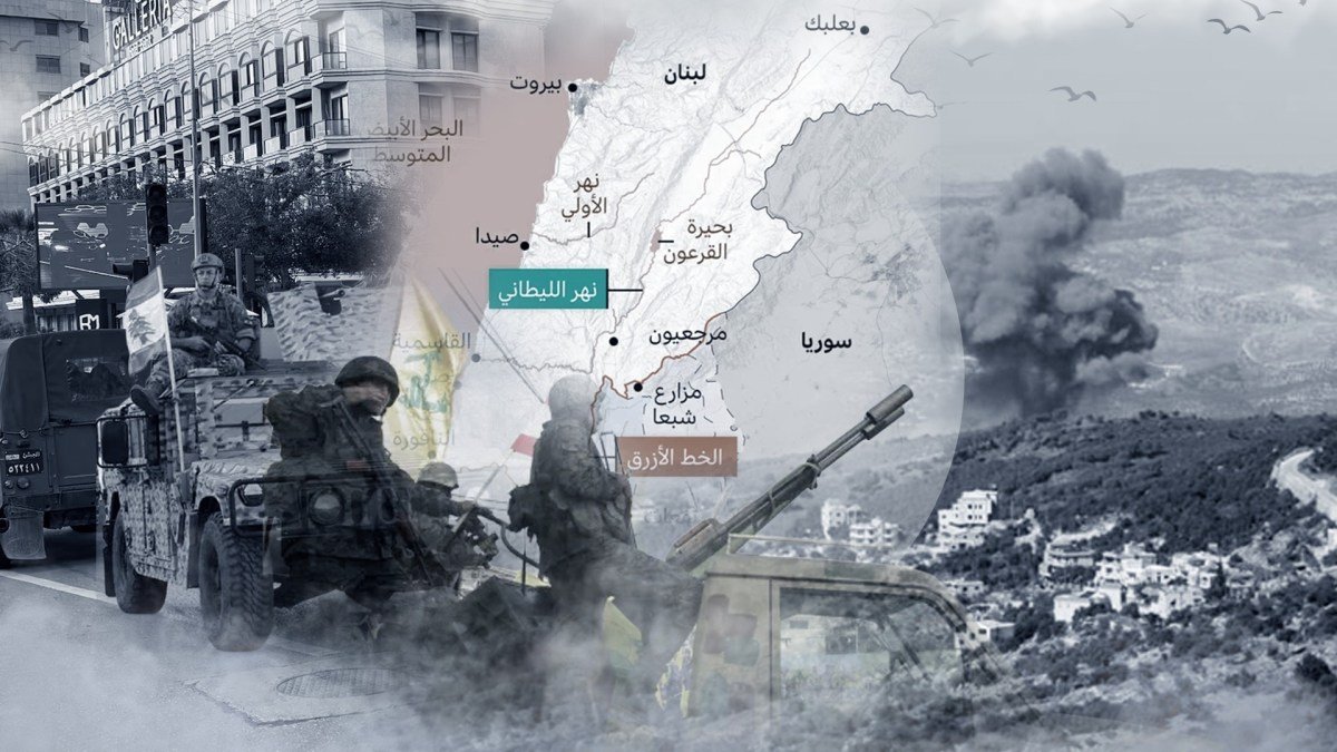 صورة جوية لمبانٍ مدمرة في جنوب لبنان بعد غارات إسرائيلية، تظهر حجم الخراب والنزوح.