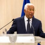 رئيس المجلس الأوروبي أنطونيو كوستا يتحدث في مؤتمر صحفي