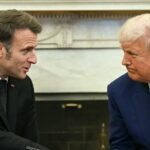 الرئيس الفرنسي إيمانويل ماكرون يلقي خطابًا في المنتدى الاقتصادي العالمي بدافوس