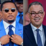 صامويل إيتو وفوزي لقجع يتبادلان التحية في مناسبة رياضية