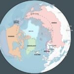 خريطة توضح الموقع الجغرافي لغرينلاند وأهميتها الاستراتيجية في منطقة القطب الشمالي.