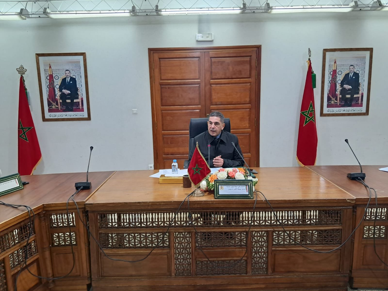 اجتماع لجنة اليقظة بجهة سوس ماسة برئاسة الوالي سعيد أمزازي لمواجهة الفيضانات.