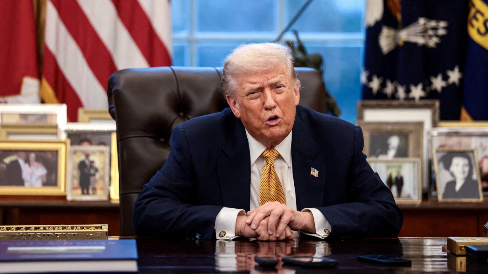 الرئيس الأمريكي السابق دونالد ترامب يتحدث عن مبادرة مجلس السلام