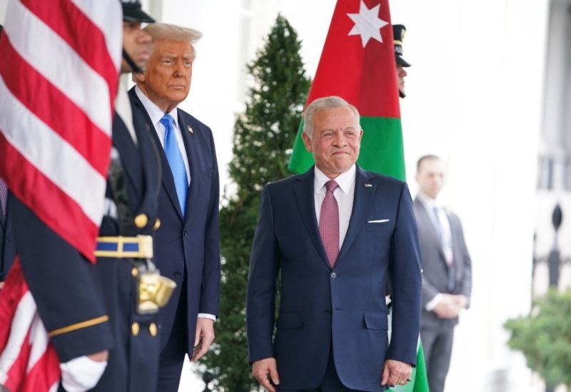 الرئيس الأمريكي دونالد ترامب والملك عبد الله الثاني في البيت الأبيض، واشنطن، 11 فبراير 2025.