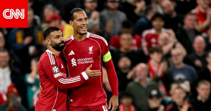 محمد صلاح وفيرجيل فان دايك في تدريبات ليفربول