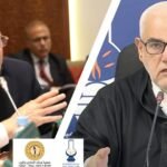 صورة تجمع الأمين العام لحزب العدالة والتنمية مع ممثلي هيئات المحامين بالمغرب خلال اجتماع لمناقشة مشروع قانون المهنة.