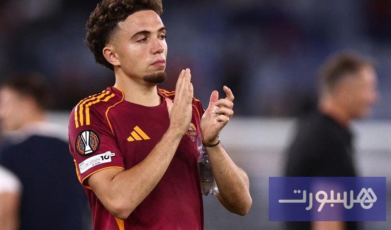 صورة نائل العيناوي بقميص المنتخب المغربي خلال كأس أمم إفريقيا 2025