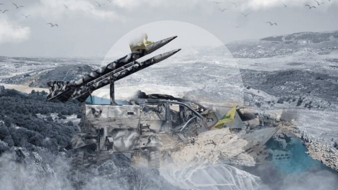 خريطة لبنان تظهر نهر الليطاني كخط فاصل مع قوات الجيش اللبناني