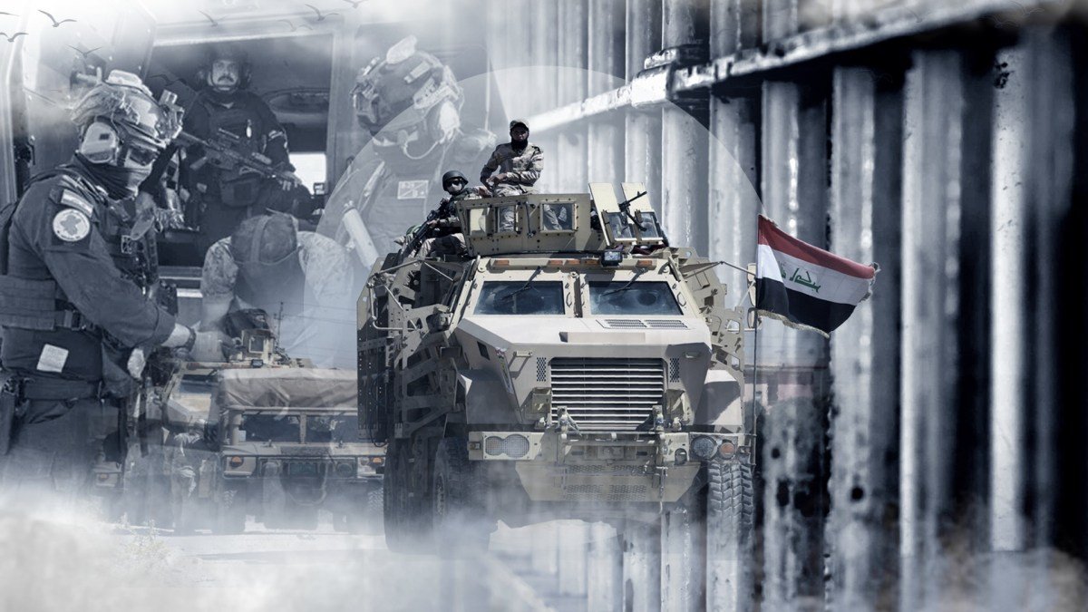 صورة لمعتقلي داعش يتم نقلهم تحت حراسة أمنية مشددة بين سوريا والعراق.