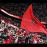 لاعبو المنتخبين المغربي والسنغالي في مواجهة كروية