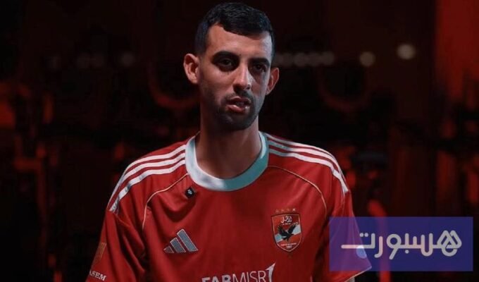 يوسف بلعمري بقميص الأهلي المصري يعبر عن طموحاته بعد انضمامه للفريق