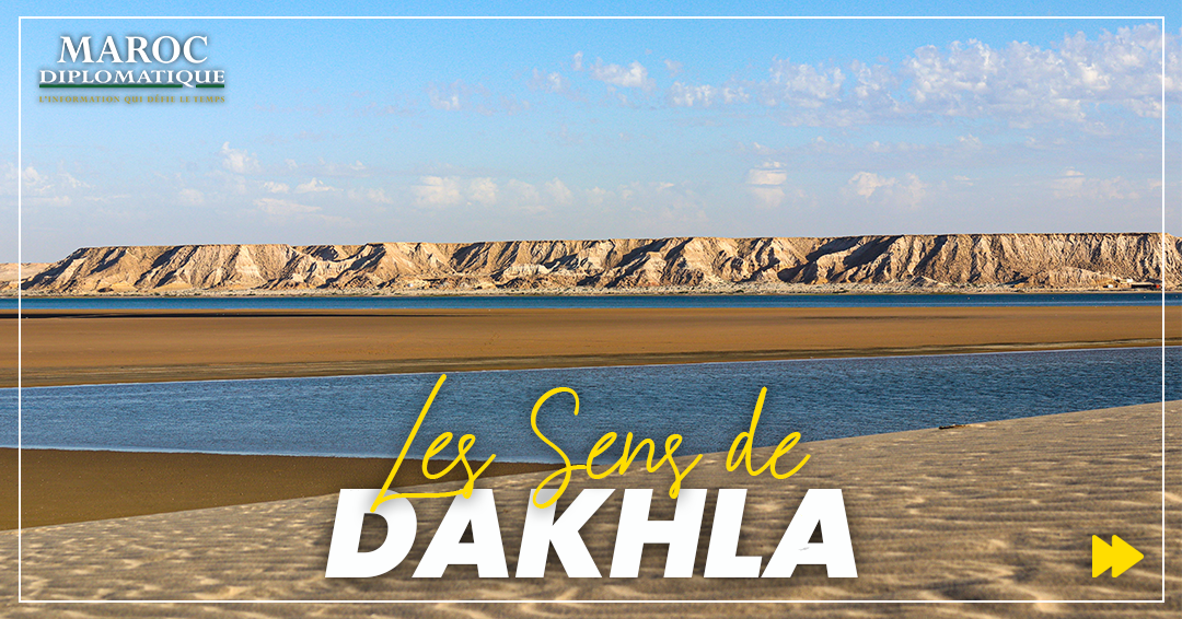 Vue aérienne de la ville de Dakhla